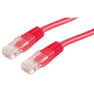 UTP mrežni kabel Cat.5e, 5.0m, crveni